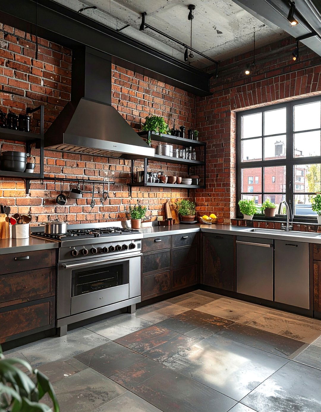 Industrial Kitchen - 30 proportioned kitchen ideas