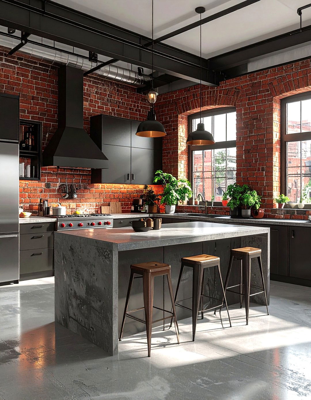 Industrial Kitchen - 30 social kitchen ideas