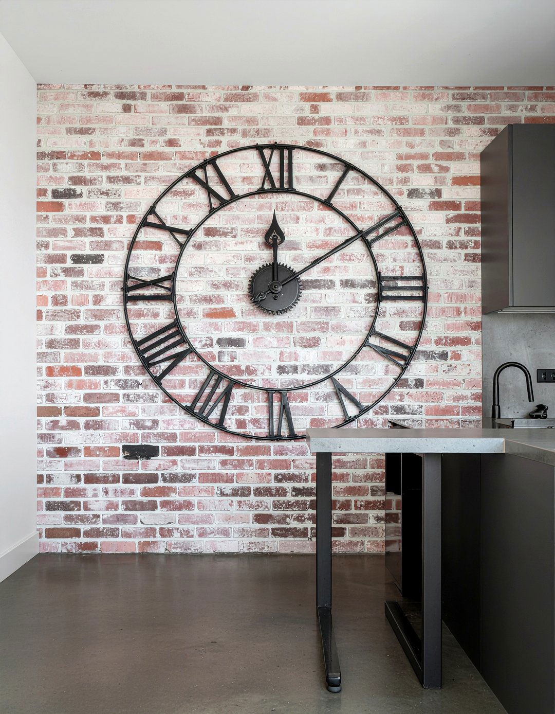 Industrial Kitchen Clock - 30 kitchen clock ideas