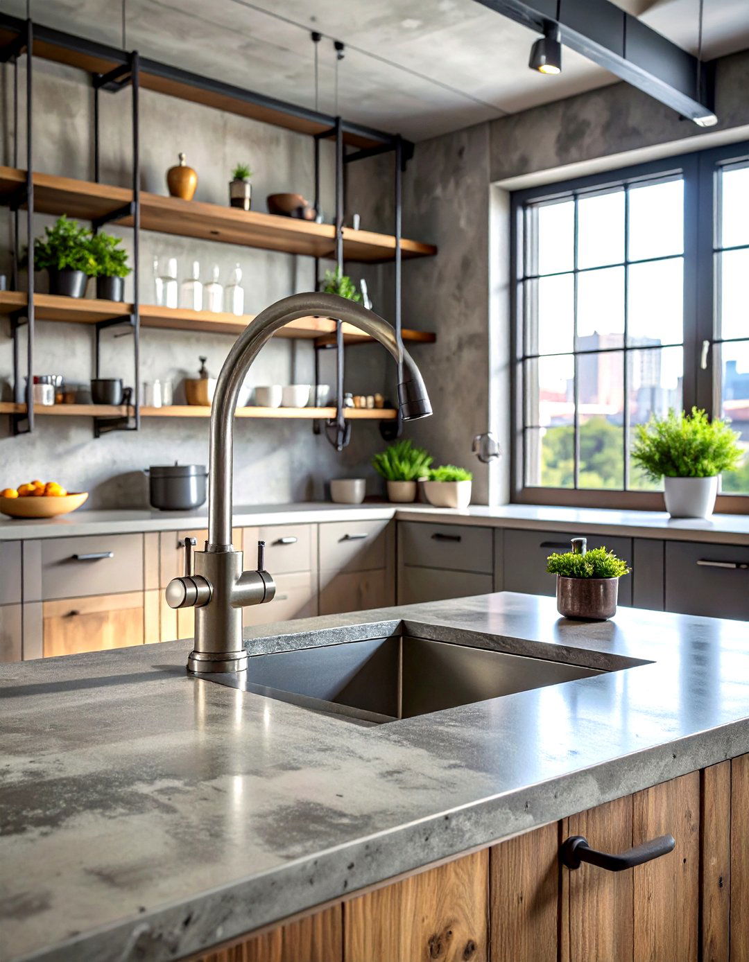 Industrial Kitchen Faucet - 30 touchless faucet ideas