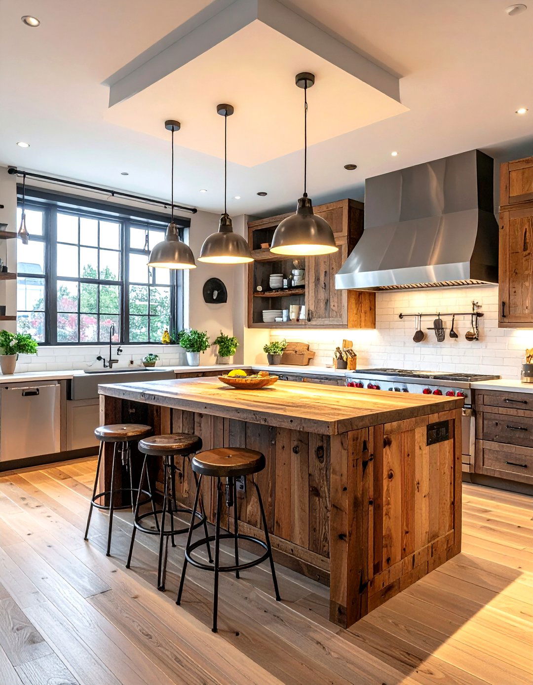 Industrial Kitchen Light - 30 kitchen lighting ideas