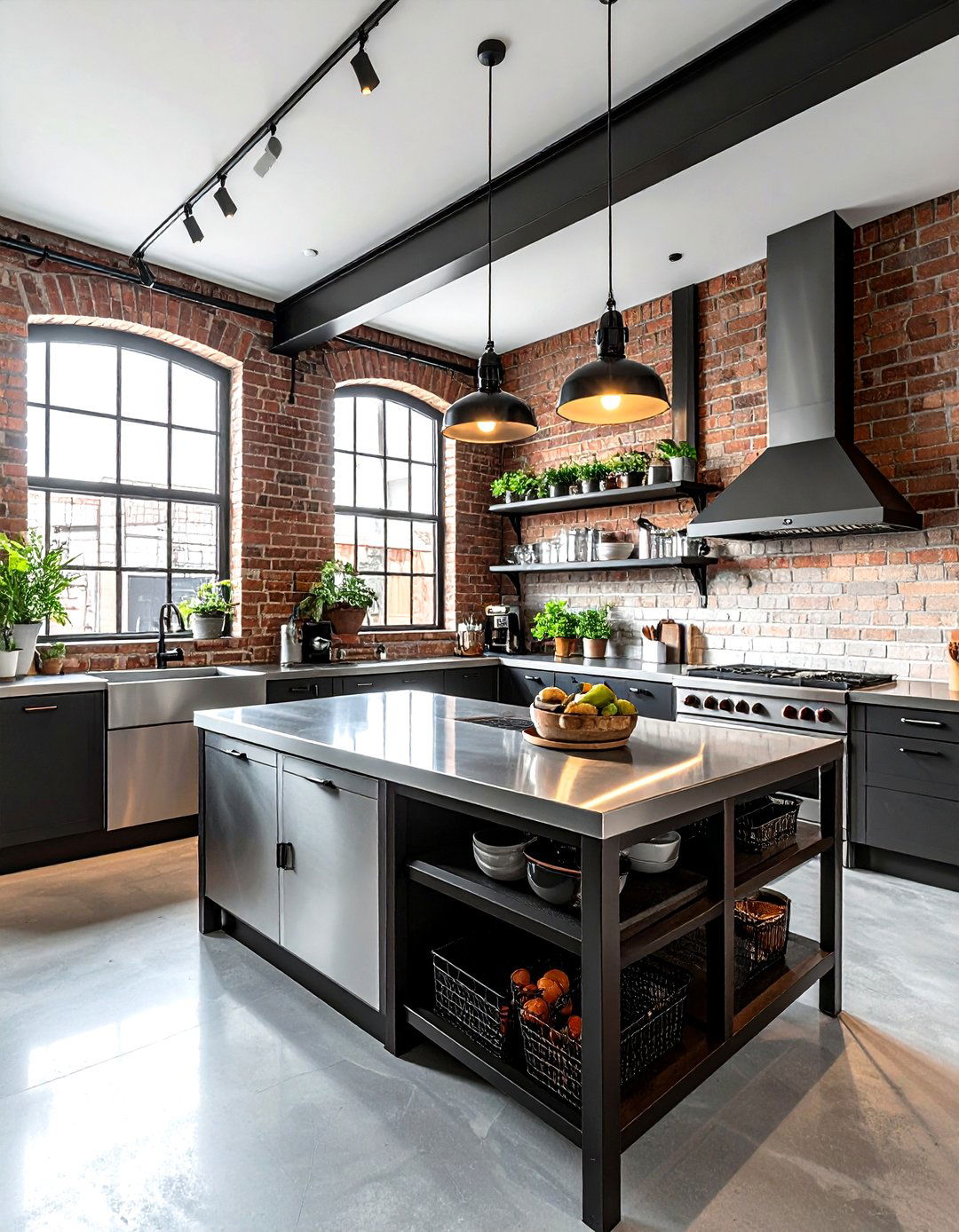 Industrial Kitchen Metal - 30 kitchen furniture layout