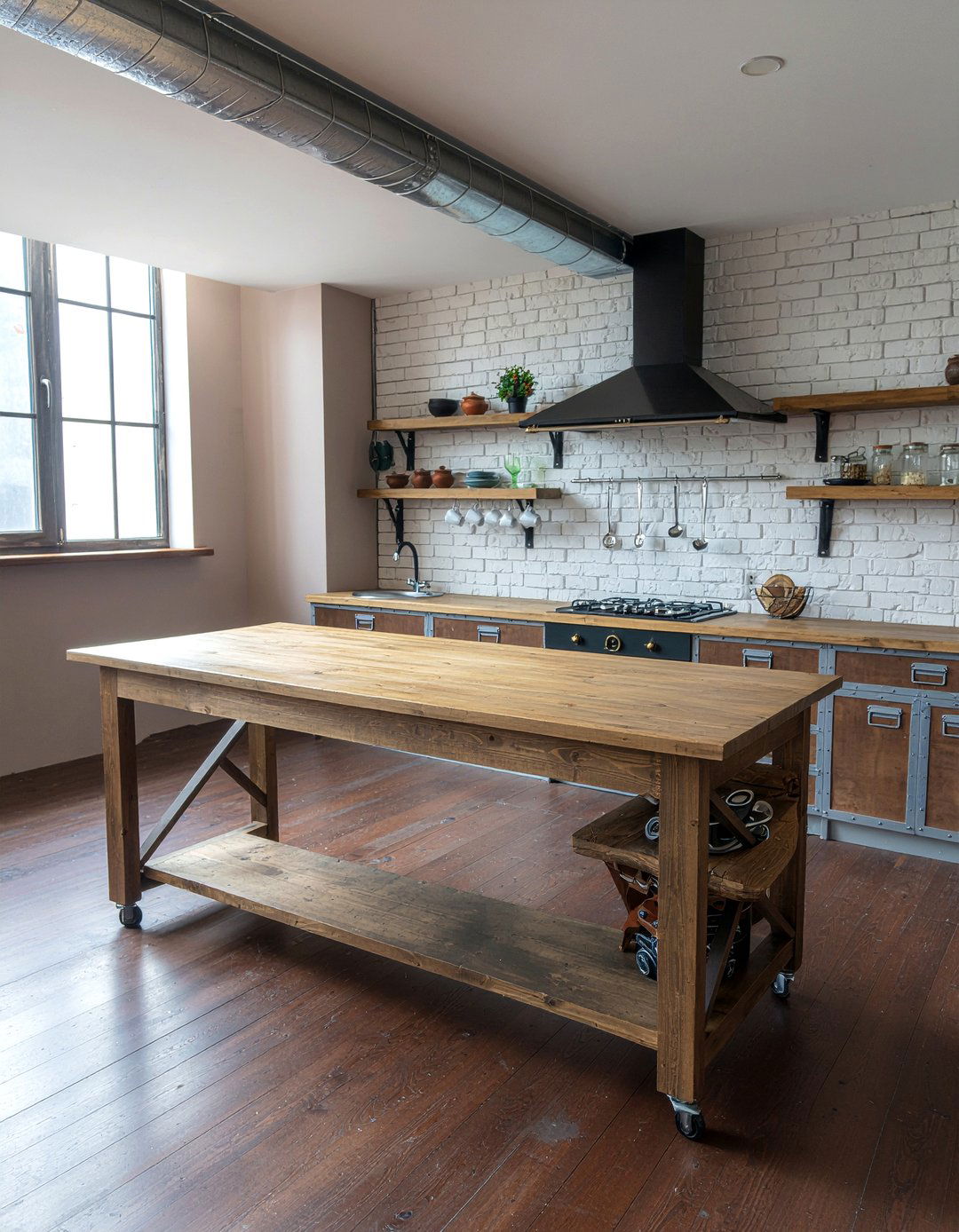 Industrial Kitchen With Butcher Block - 30 butcher block countertop kitchen ideas