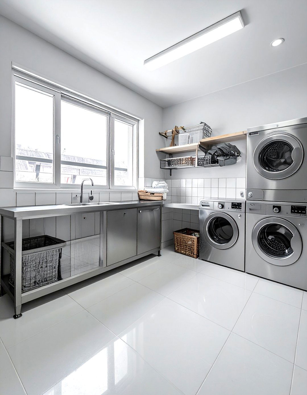 Industrial Laundry Room - 30 industrial home decor ideas