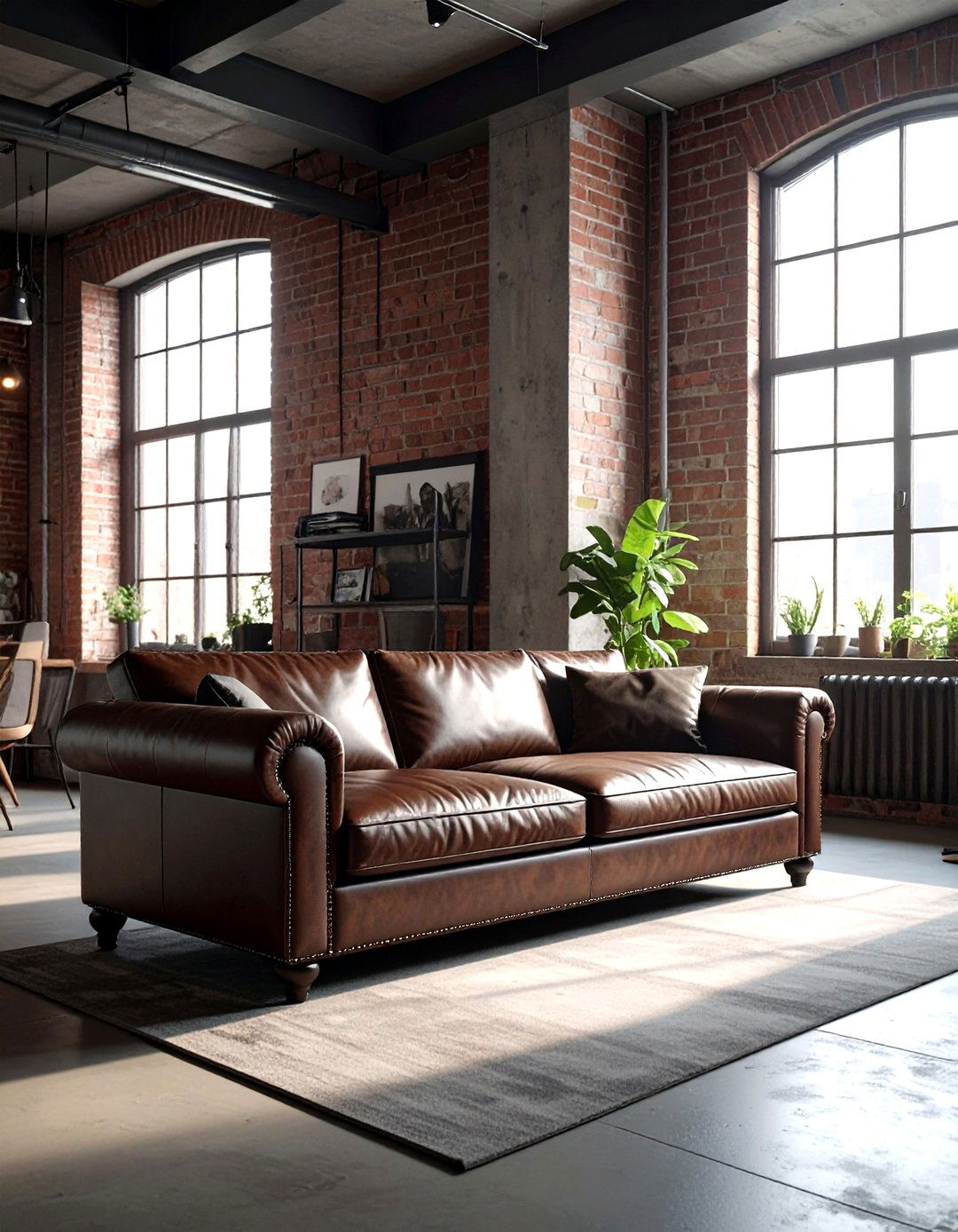 Industrial Leather Sleeper - 30 living room sleeper sofa ideas