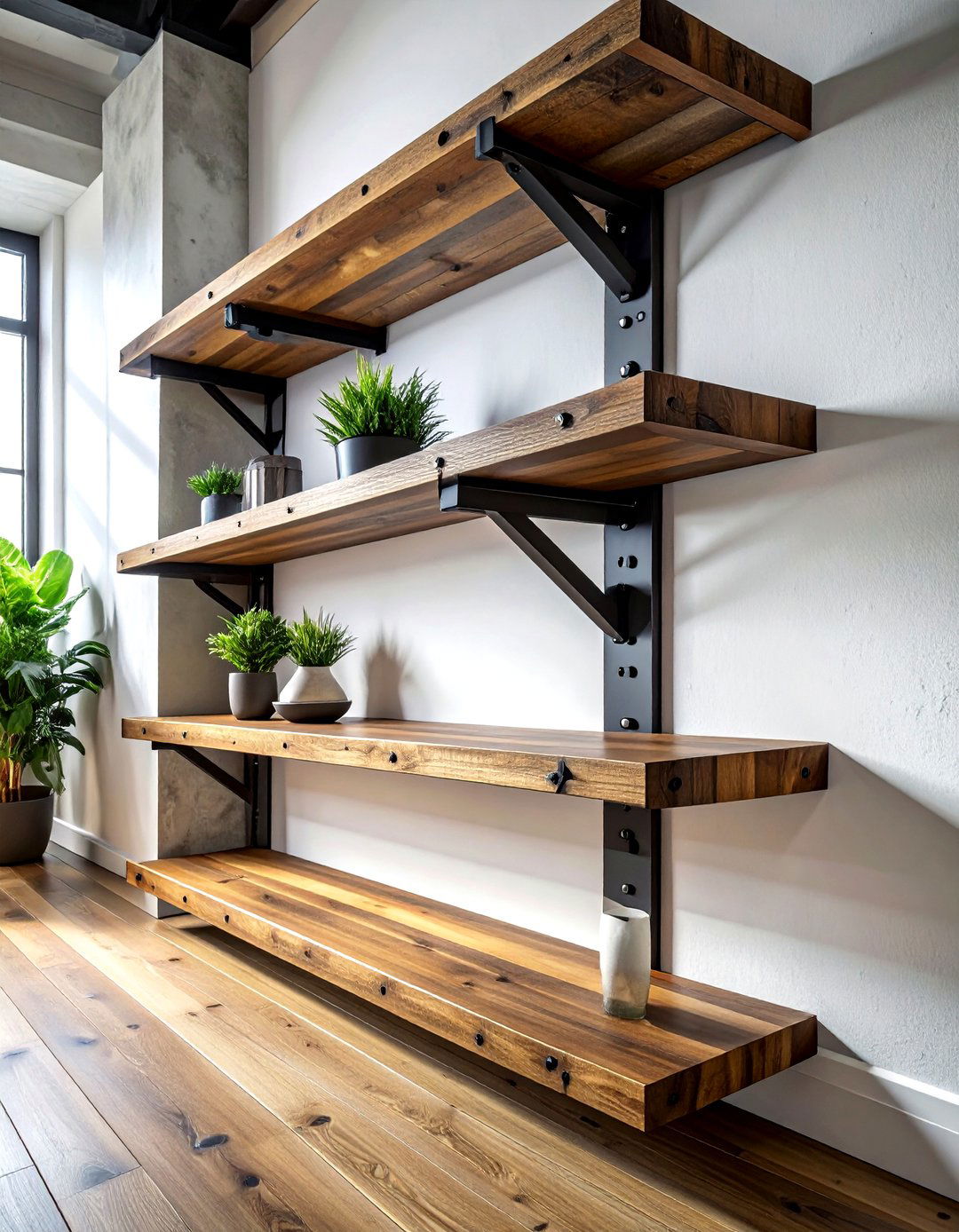 Industrial Ledge Shelf - 30 living room ledge shelves