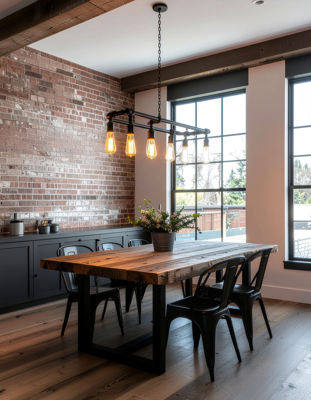 Industrial Lighting - 30 dining room statement piece ideas