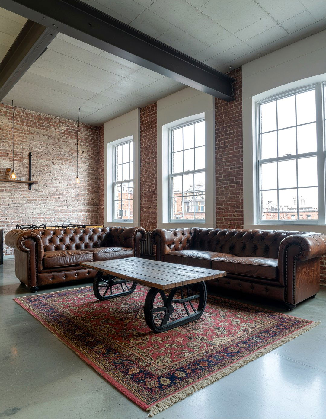 Industrial Living Room - 30 vintage living room ideas