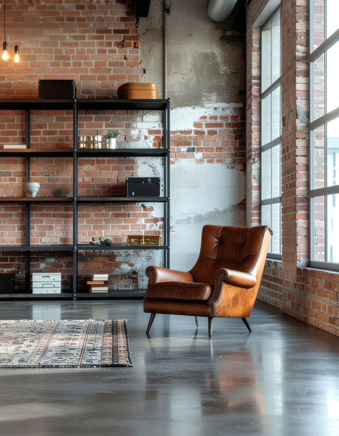 Industrial Living Room Floor - 30 living room concrete floors