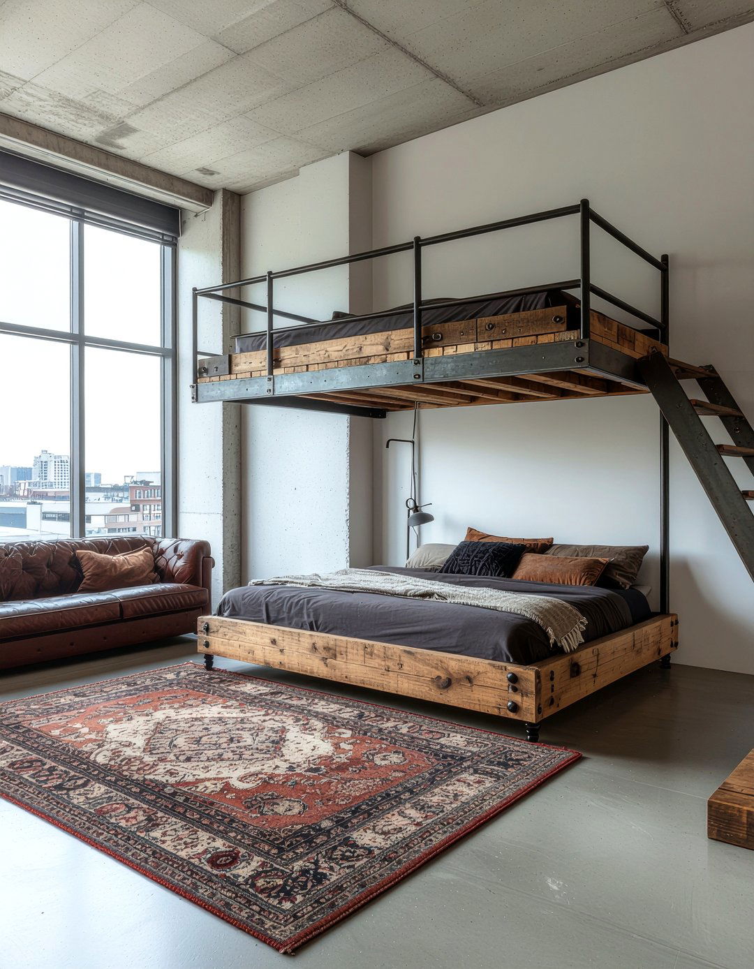 Industrial Loft Bed - 30 bedroom loft bed ideas