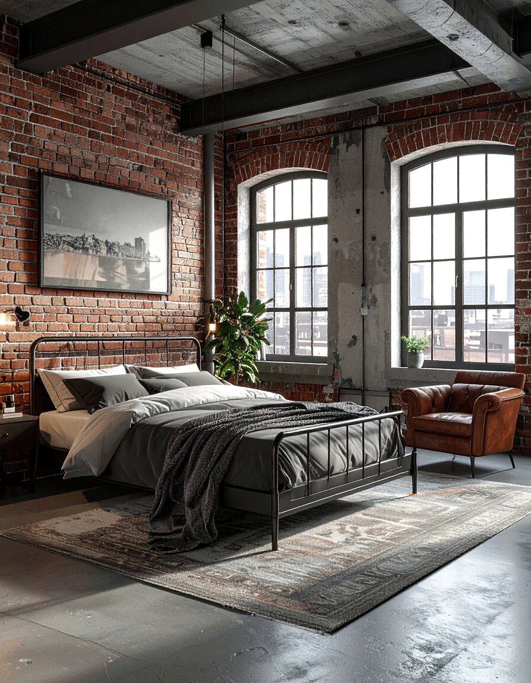 Industrial Loft Bedroom - 30 retreat bedroom ideas