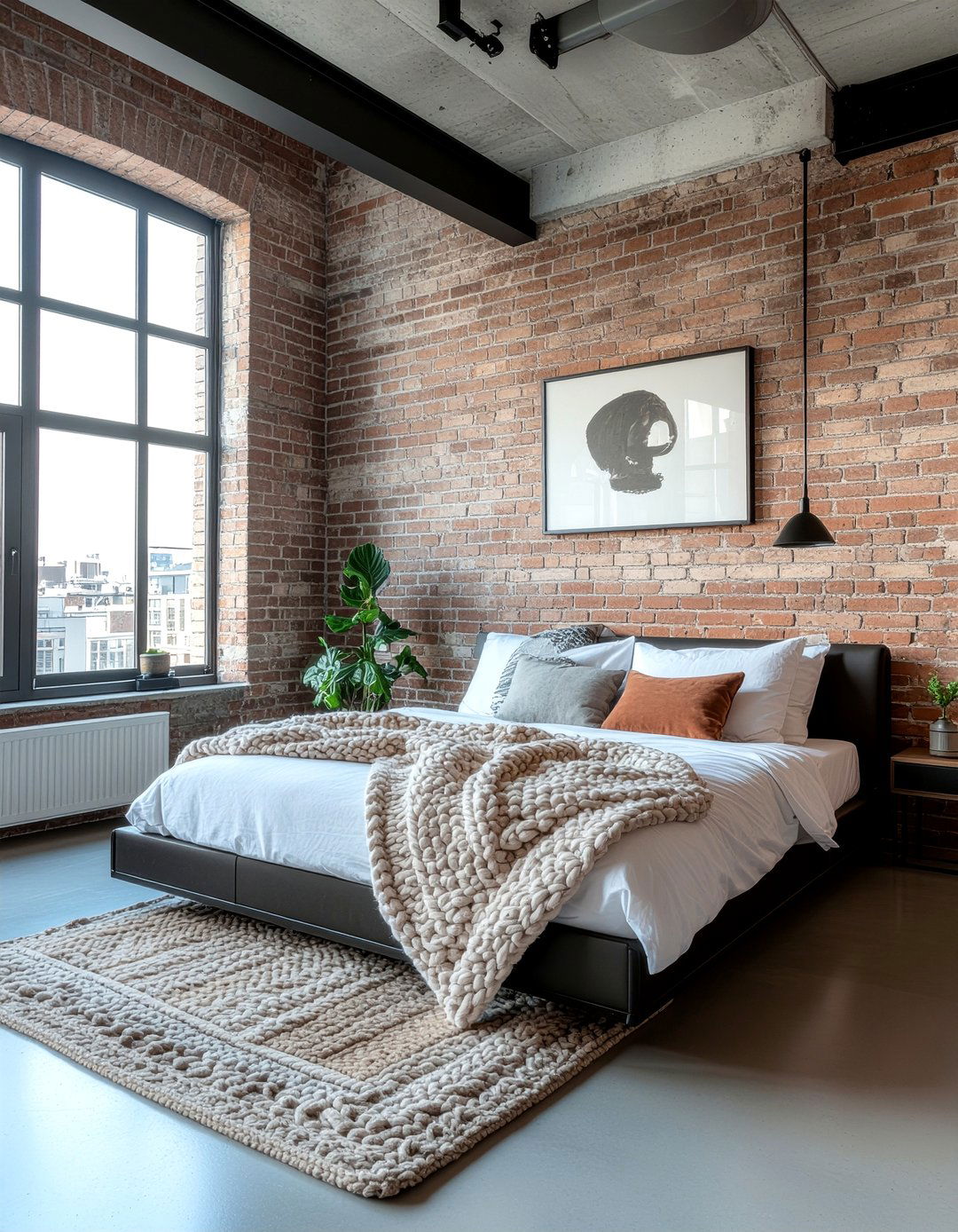 Industrial Loft Bedroom - 30 creative bedroom ideas