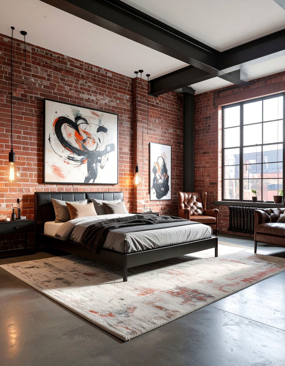 Industrial Loft Bedroom - 30 mansion bedroom ideas