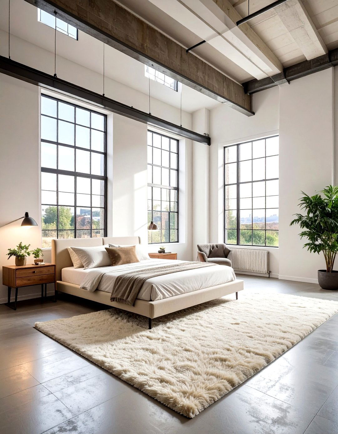 Industrial Loft Cream Bedroom - 30 industrial cream bedroom ideas