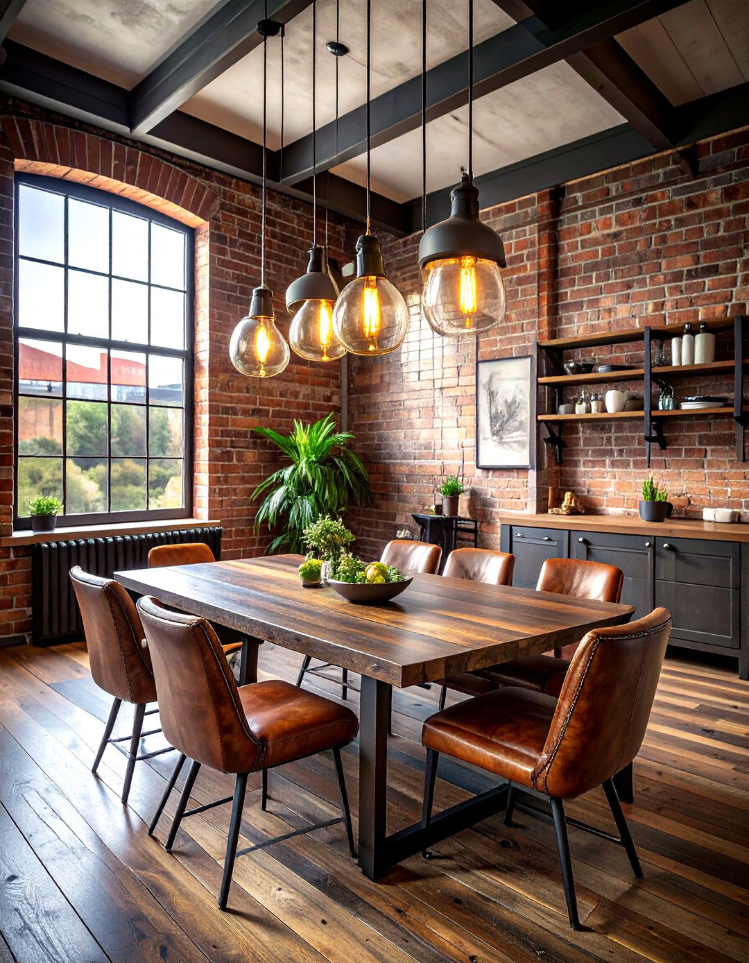 Industrial Loft Dining Room - 30 bespoke dining room ideas