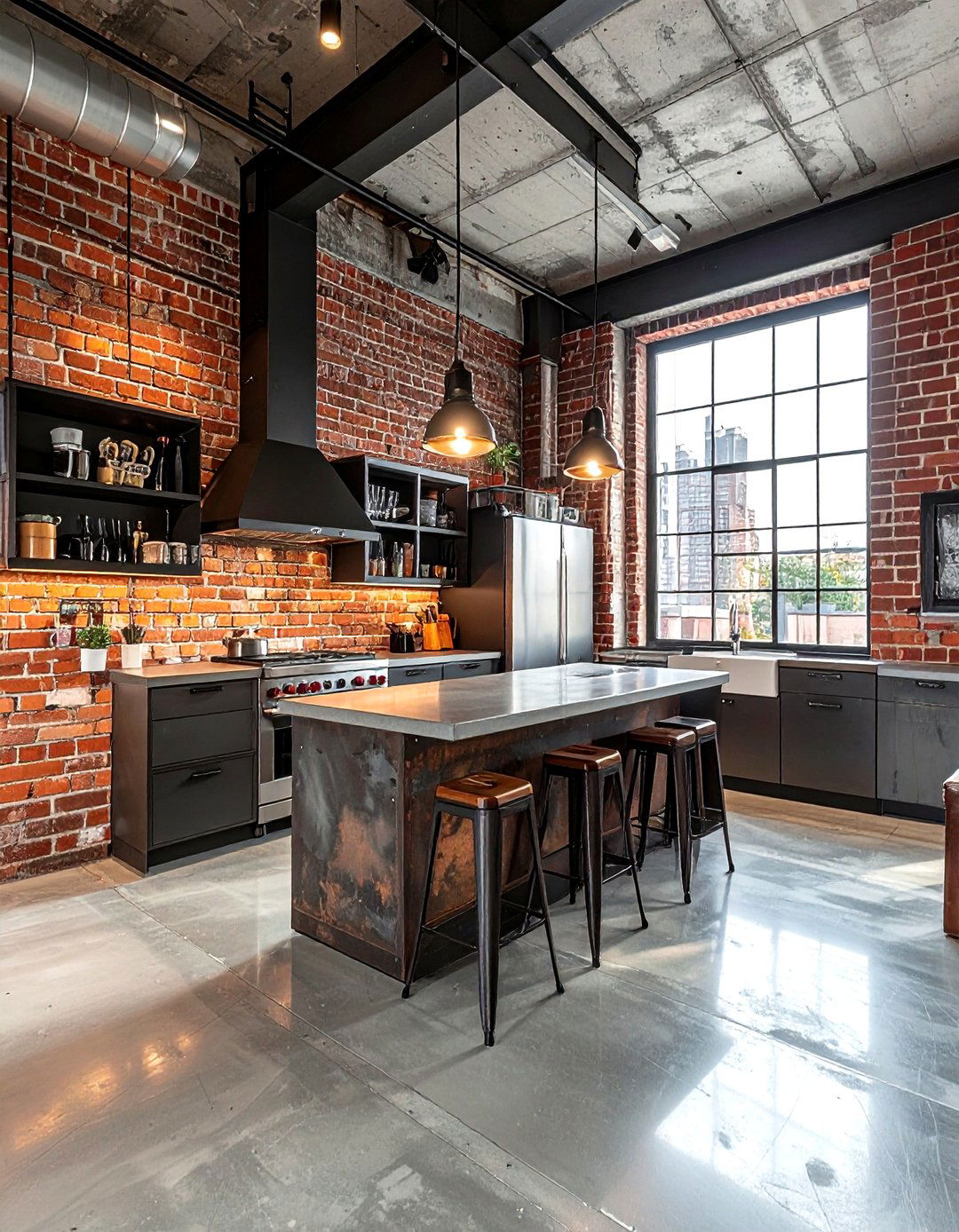 Industrial Loft Kitchen - 30 designer kitchen ideas