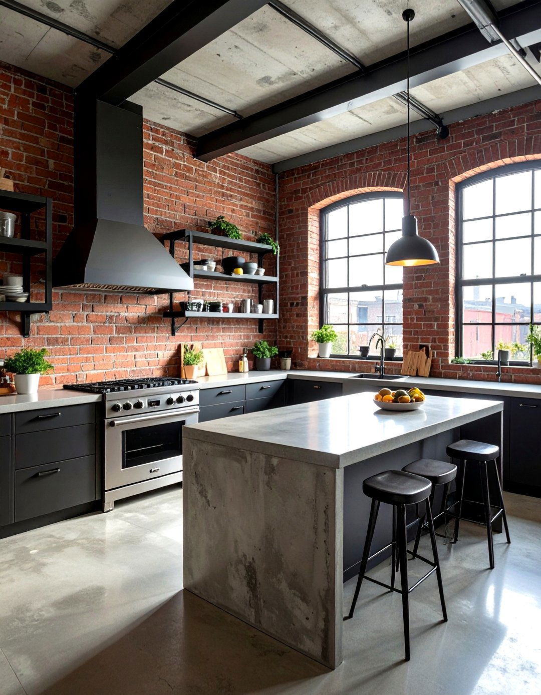 Industrial Loft Kitchen - 30 kitchen personality ideas