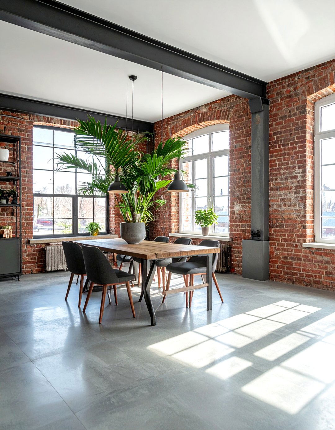Industrial Loft Palm Style - 30 dining room palm ideas