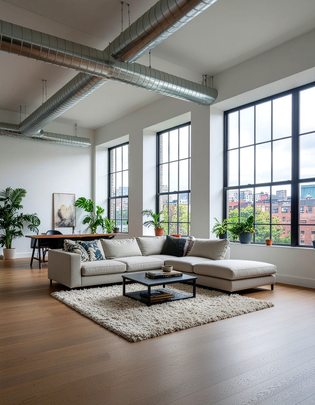 Industrial Loft Style - 30 dramatic living room ideas