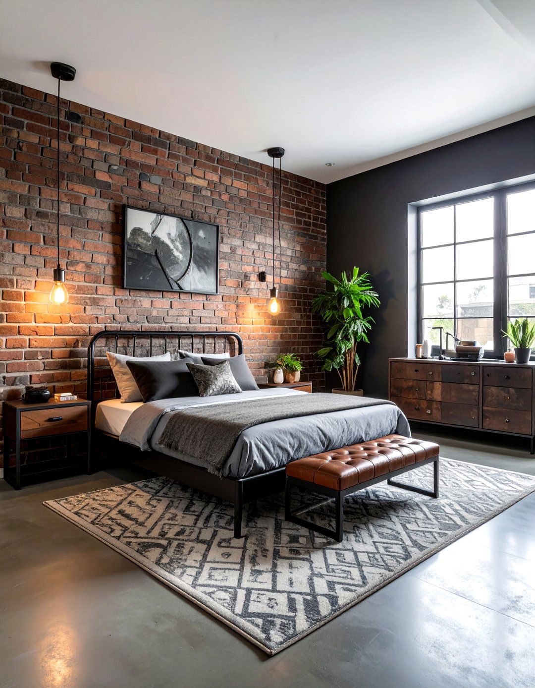 Industrial Master Bedroom - 30 master bedroom ideas