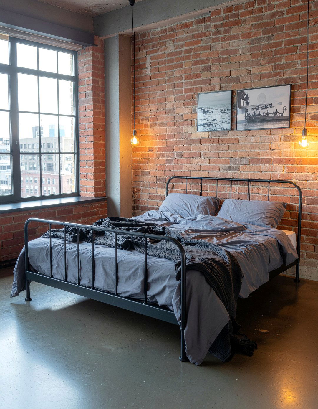 Industrial Metal Bed Frame - 30 affordable bedroom sets