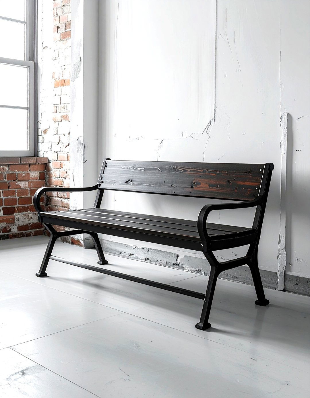 Industrial Metal Bench - 30 living room bench seating