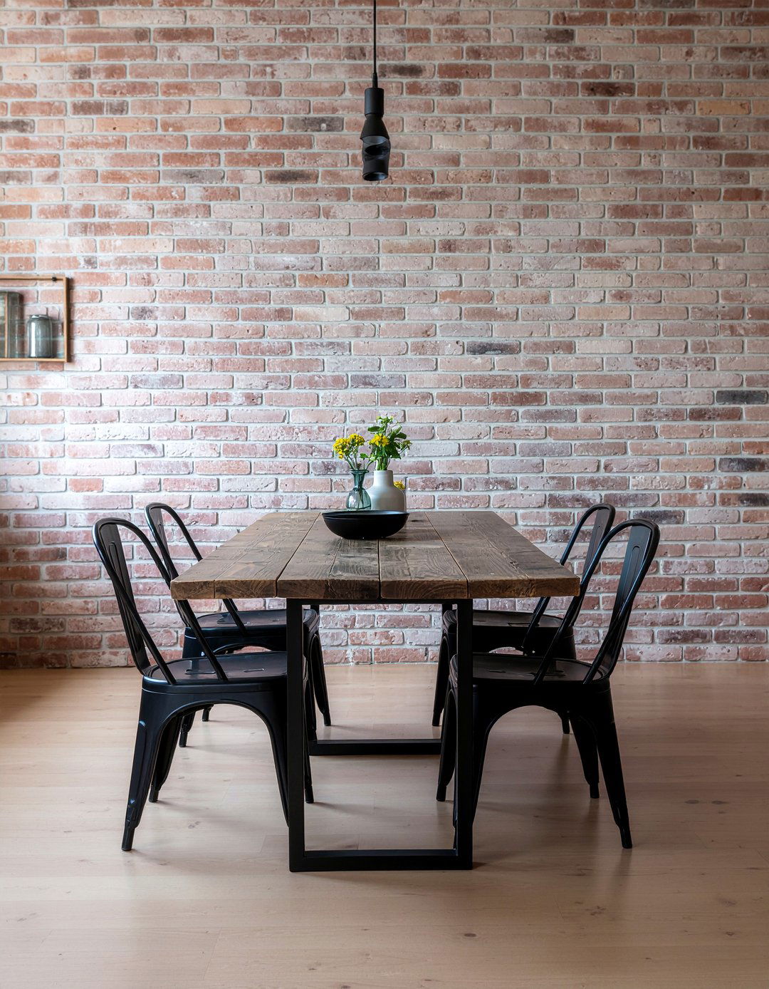 Industrial Metal Chairs - 30 dining room makeover ideas