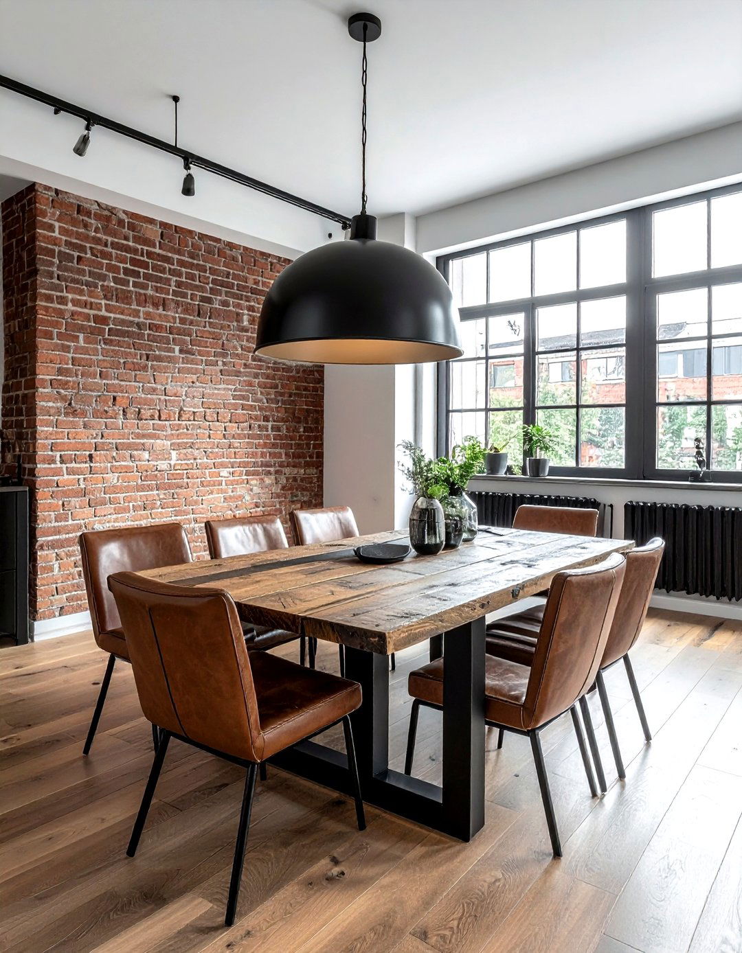 Industrial Metal Dining Table - 30 dining room furniture settings