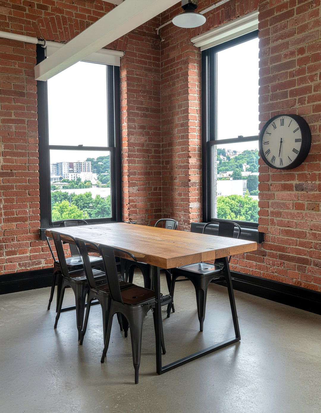 Industrial Metal Furniture - 30 bay window dining ideas