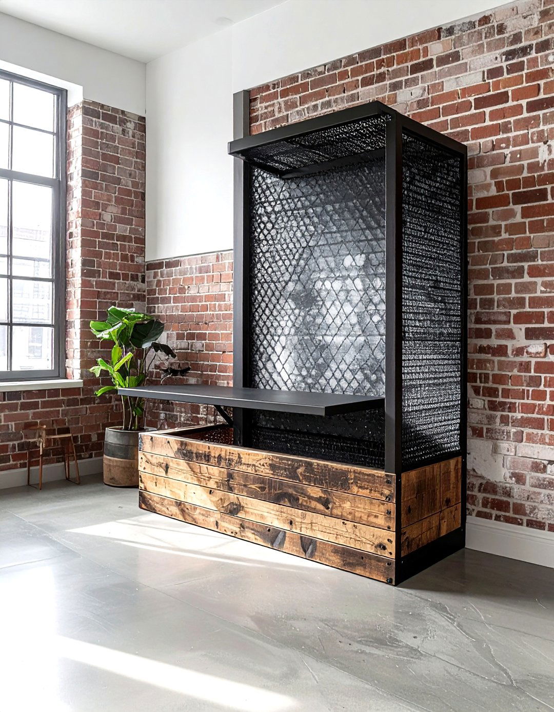 Industrial Metal Half Wall - 30 living room half wall ideas