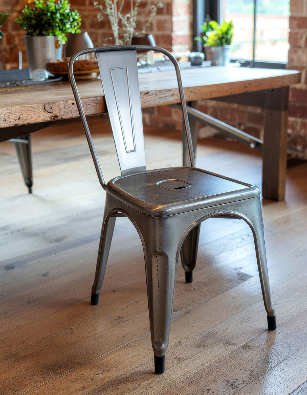 Industrial Metal Host Chair - 30 host dining chair ideas