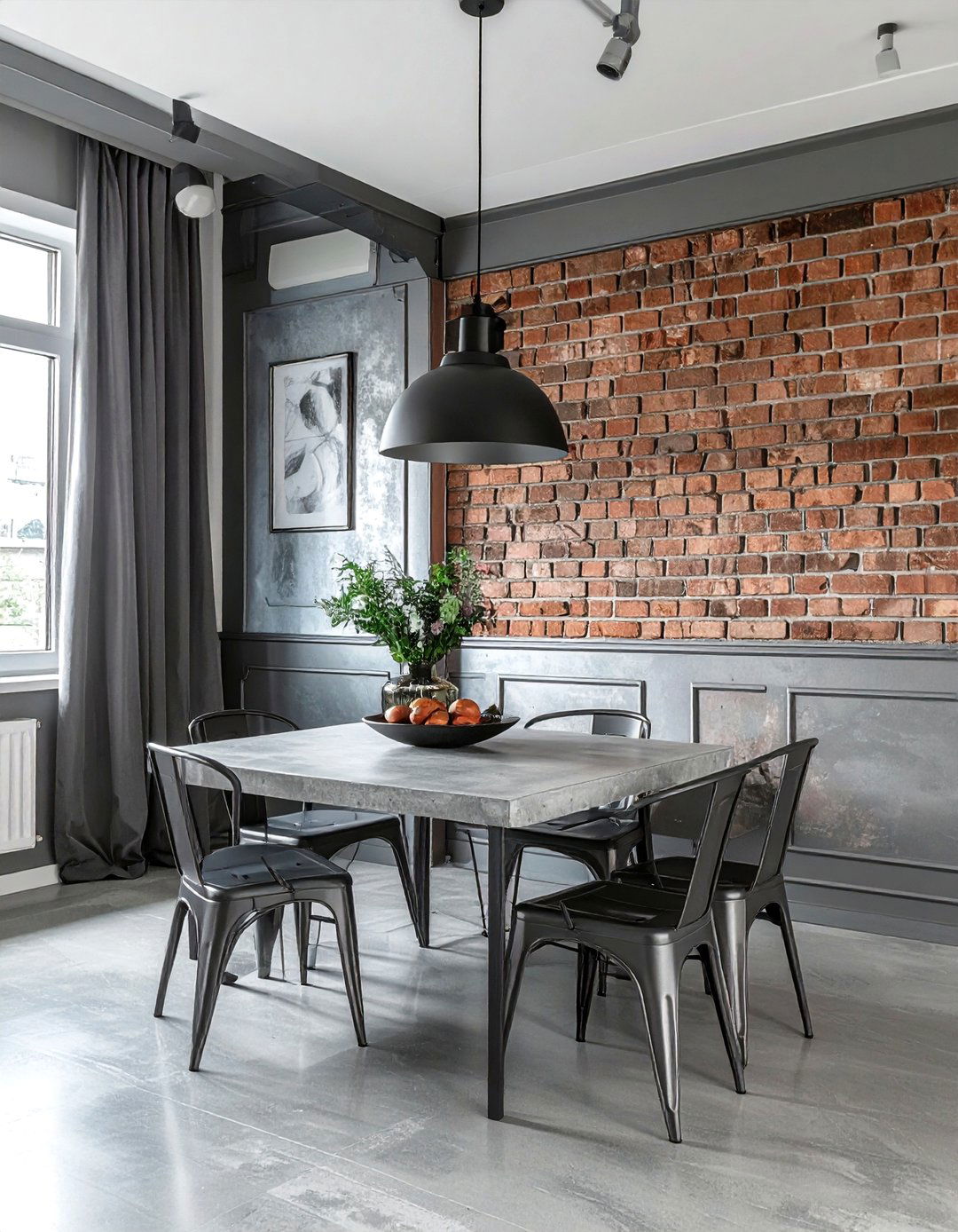 Industrial Metal Look Molding - 30 dining room crown molding ideas