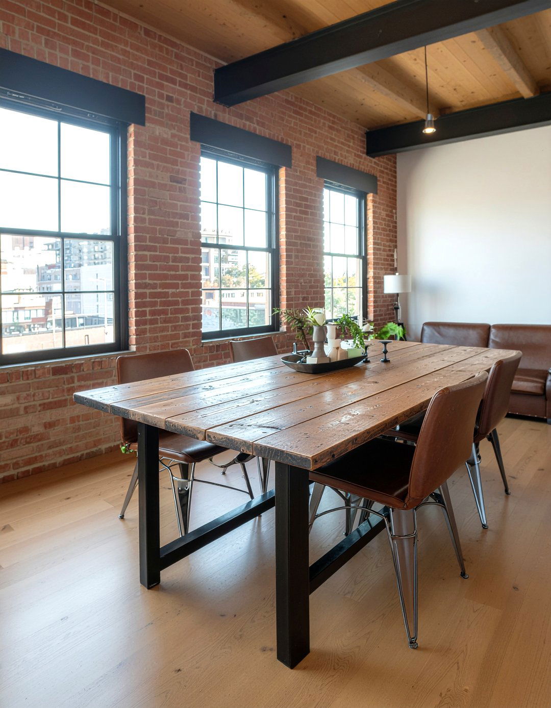 Industrial Metal Table - 30 dining room seating for 6 ideas