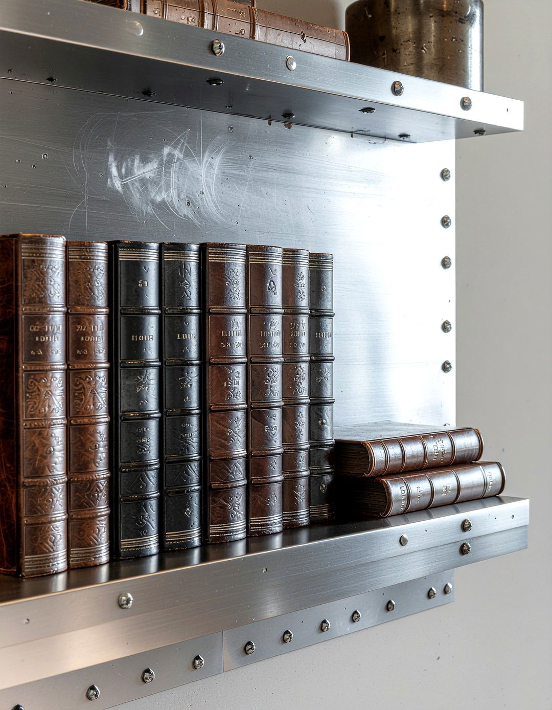 Industrial Metal - 30 fireplace mantel ideas