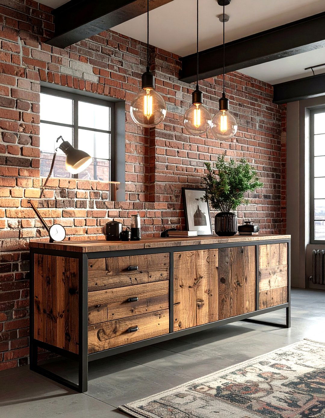 Industrial Mid Century Sideboard - 30 mid-century buffet dining room ideas