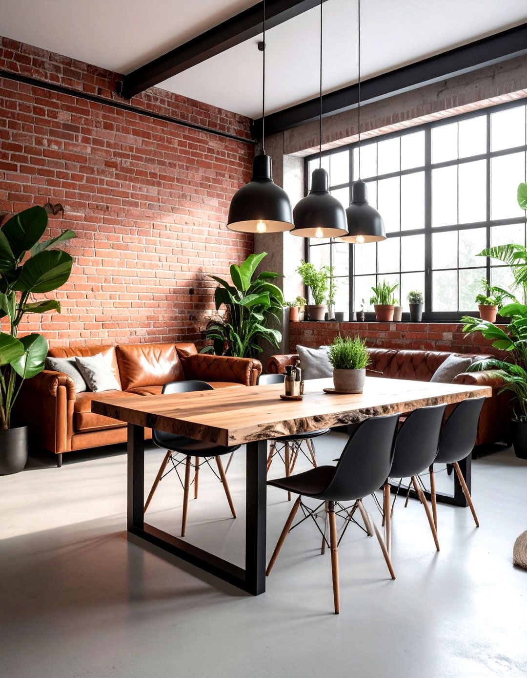 Industrial Organic Living Room - 30 natural living room ideas