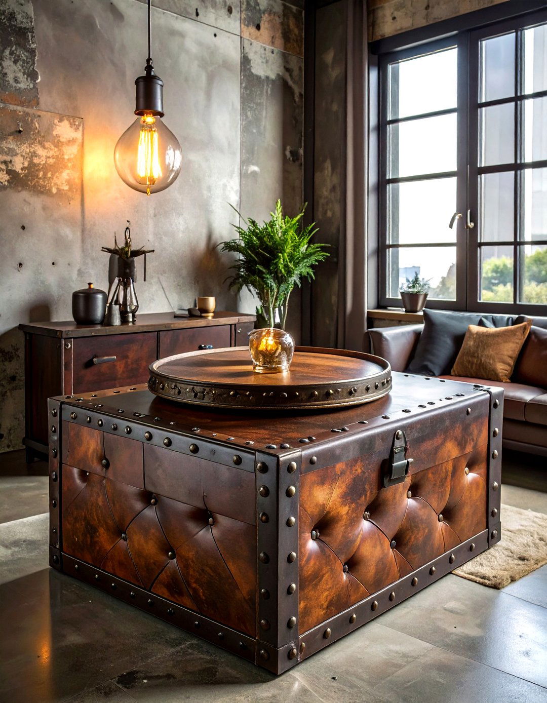 Industrial Ottoman Decor - 30 ottoman styling ideas