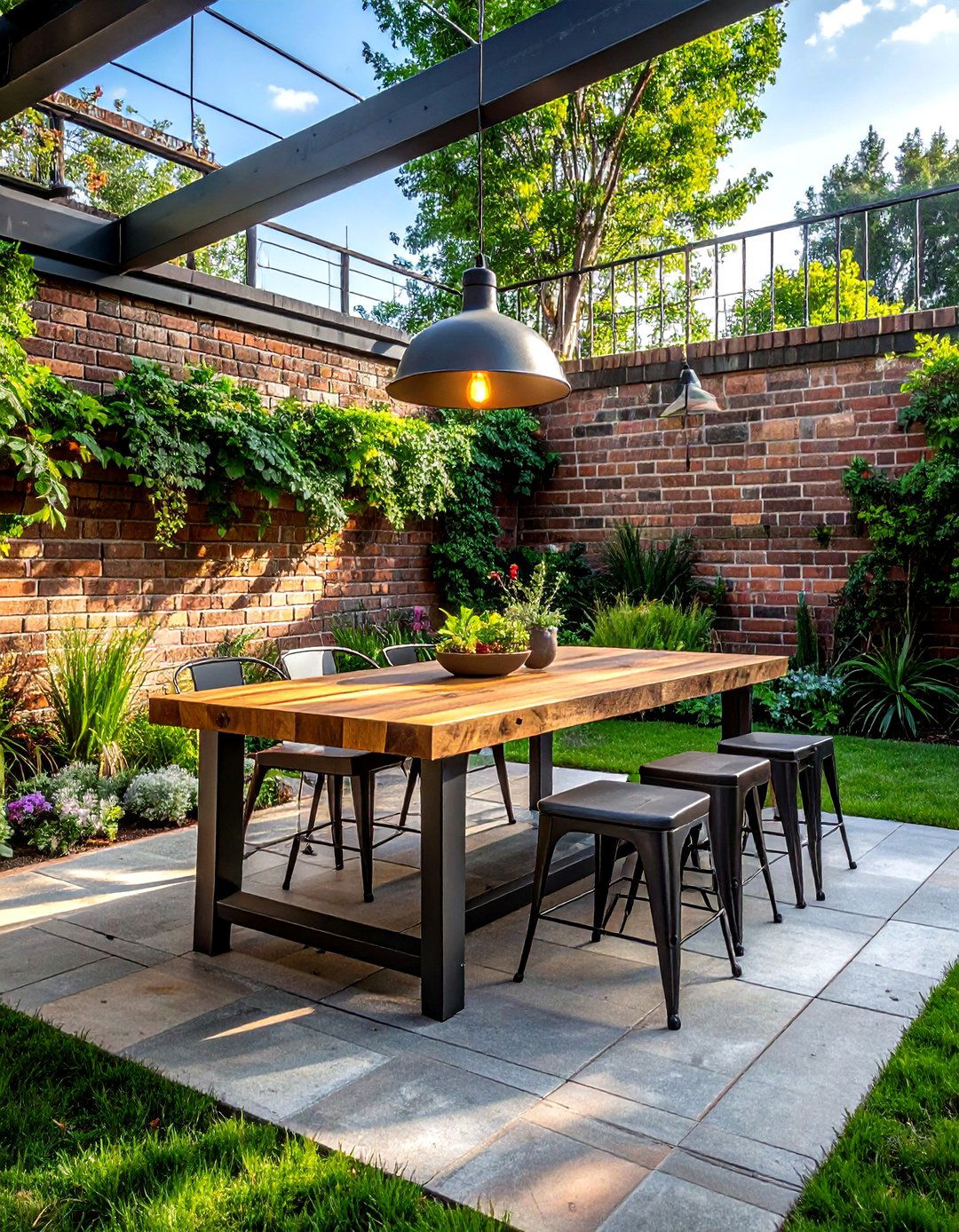 Industrial Outdoor Dining - 30 patio dining ideas
