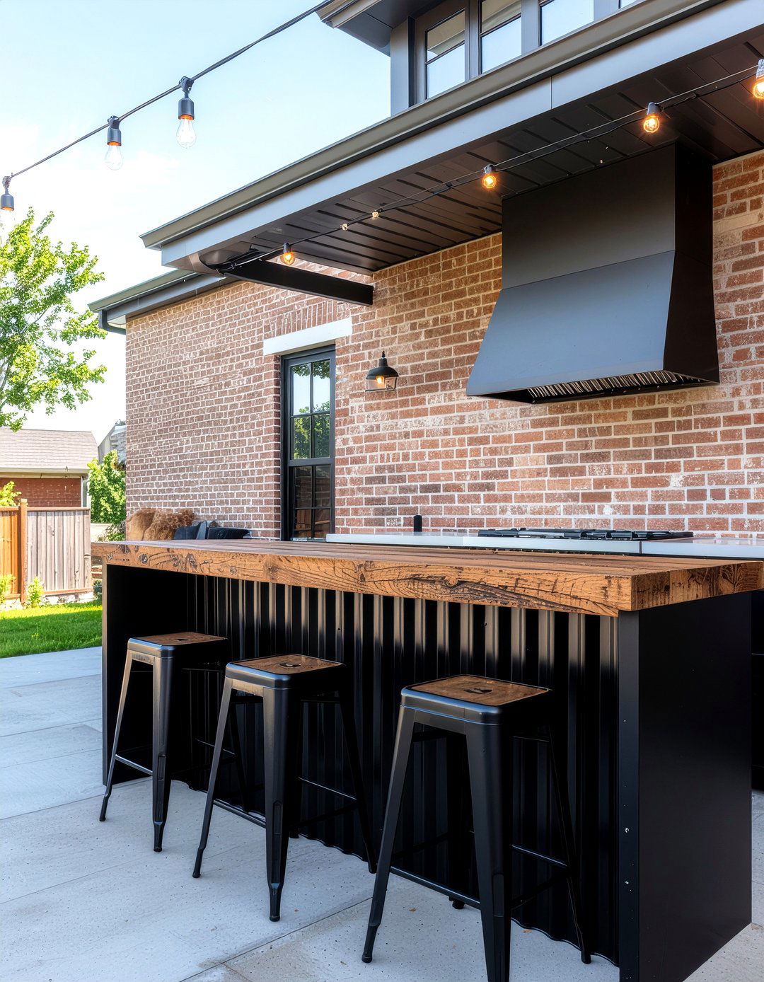 Industrial Outdoor Kitchen Bar - 30 outdoor kitchen bar ideas