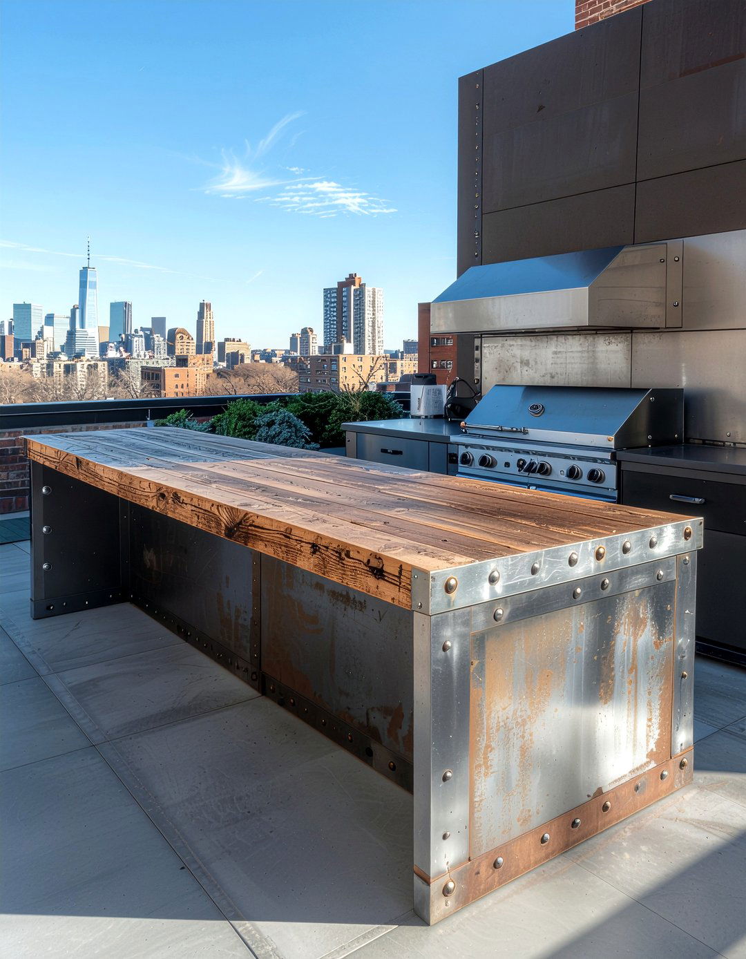 Industrial Outdoor Kitchen Island - 30 outdoor kitchen island ideas