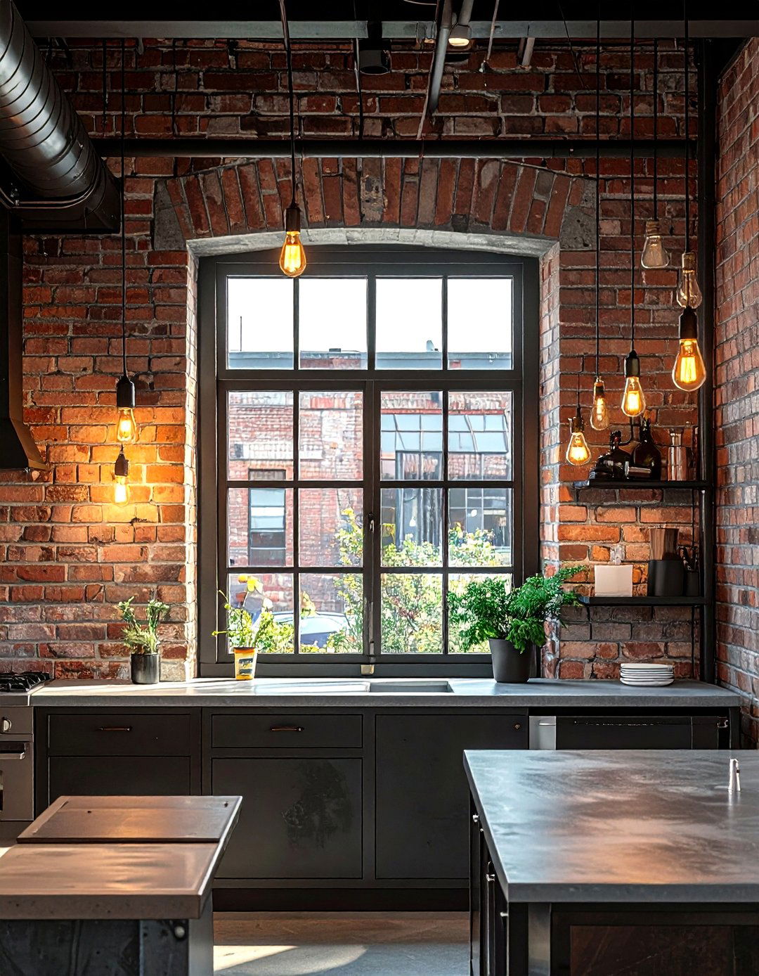 Industrial Pass Through Window - 30 kitchen pass-through window ideas