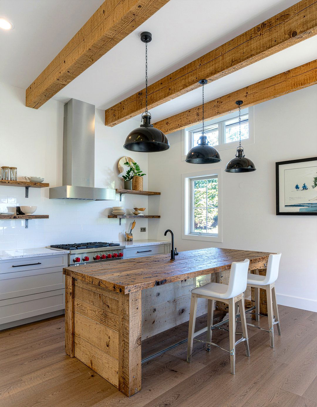 Industrial Pendant Lights - 30 chalet kitchen ideas