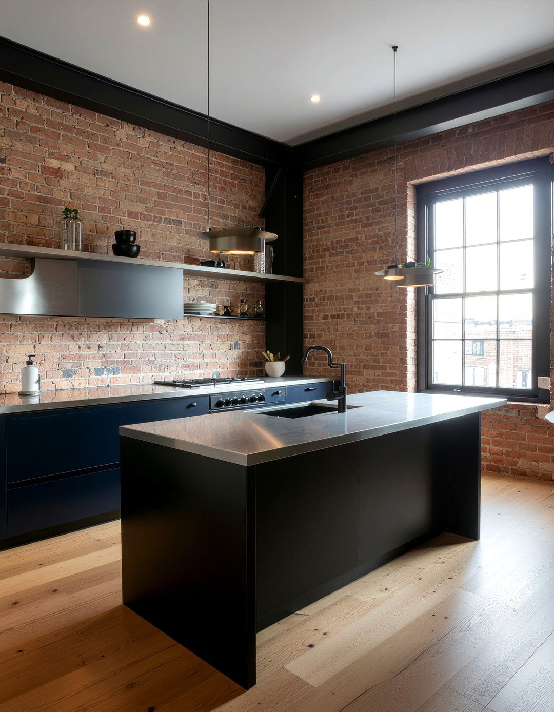 Industrial Peninsula - 30 kitchen peninsula ideas