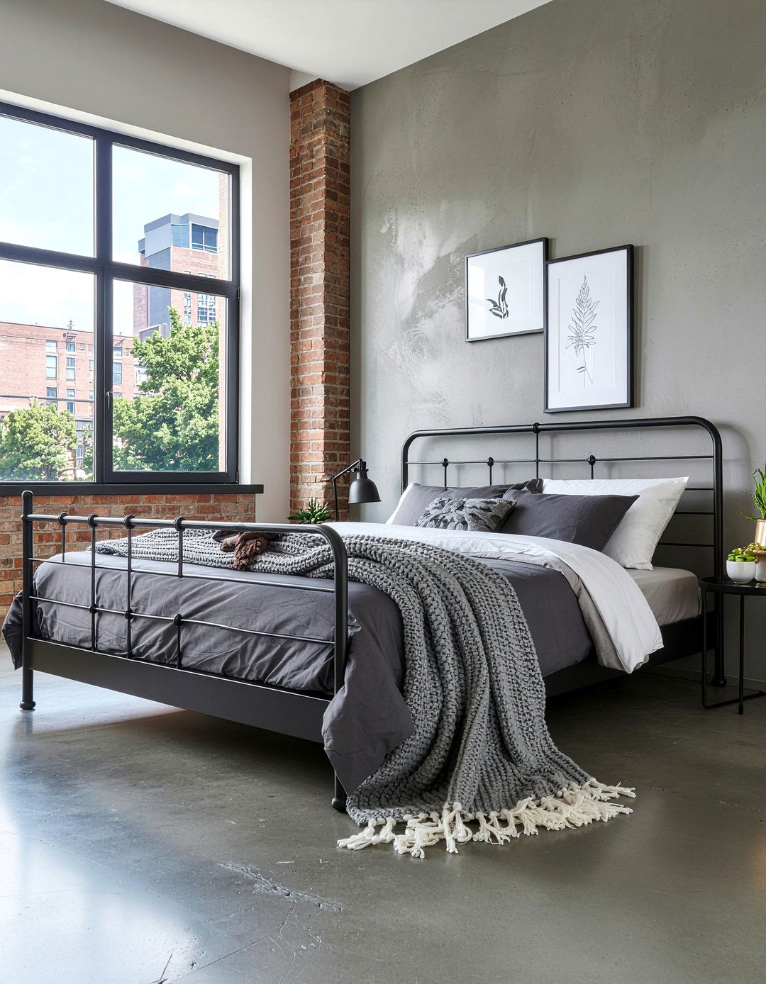 Industrial Pine And Metal Bed - 30 bedroom pine furniture ideas