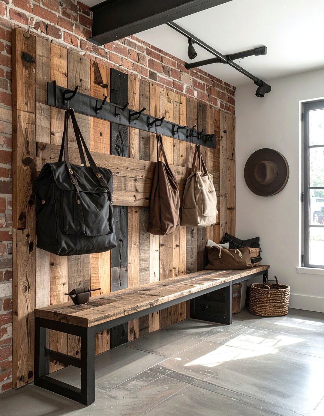 Industrial Pipe Hooks - 30 mudroom hook ideas