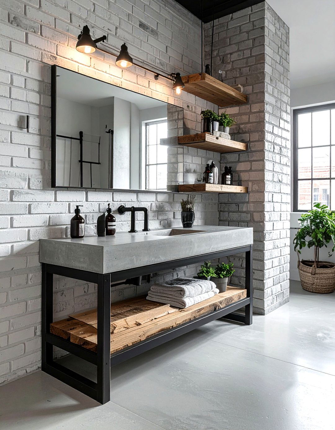 Industrial Pipe Vanity - 30 single vanity ideas