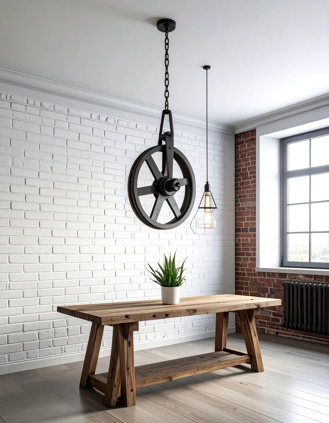 Industrial Pulley Light - 30 statement lighting ideas