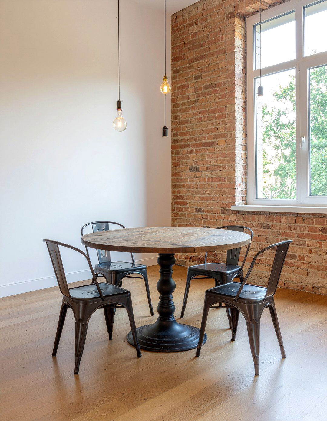 Industrial Round Dining Table - 30 round dining table ideas