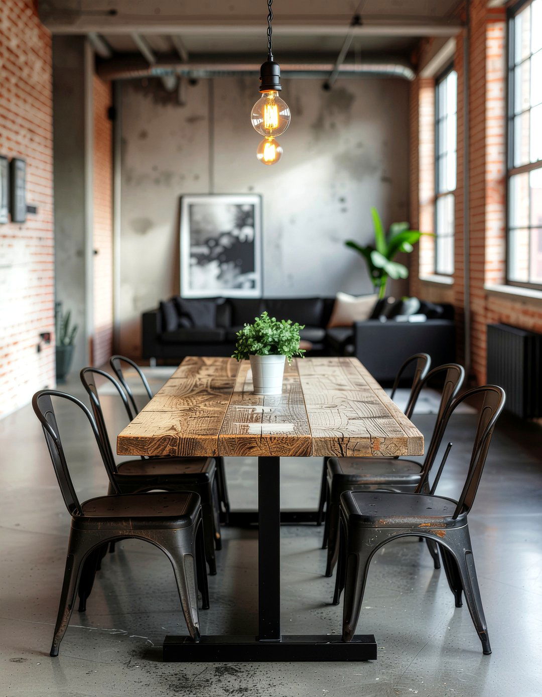 Industrial Rust Dining Room - 30 rust dining room ideas