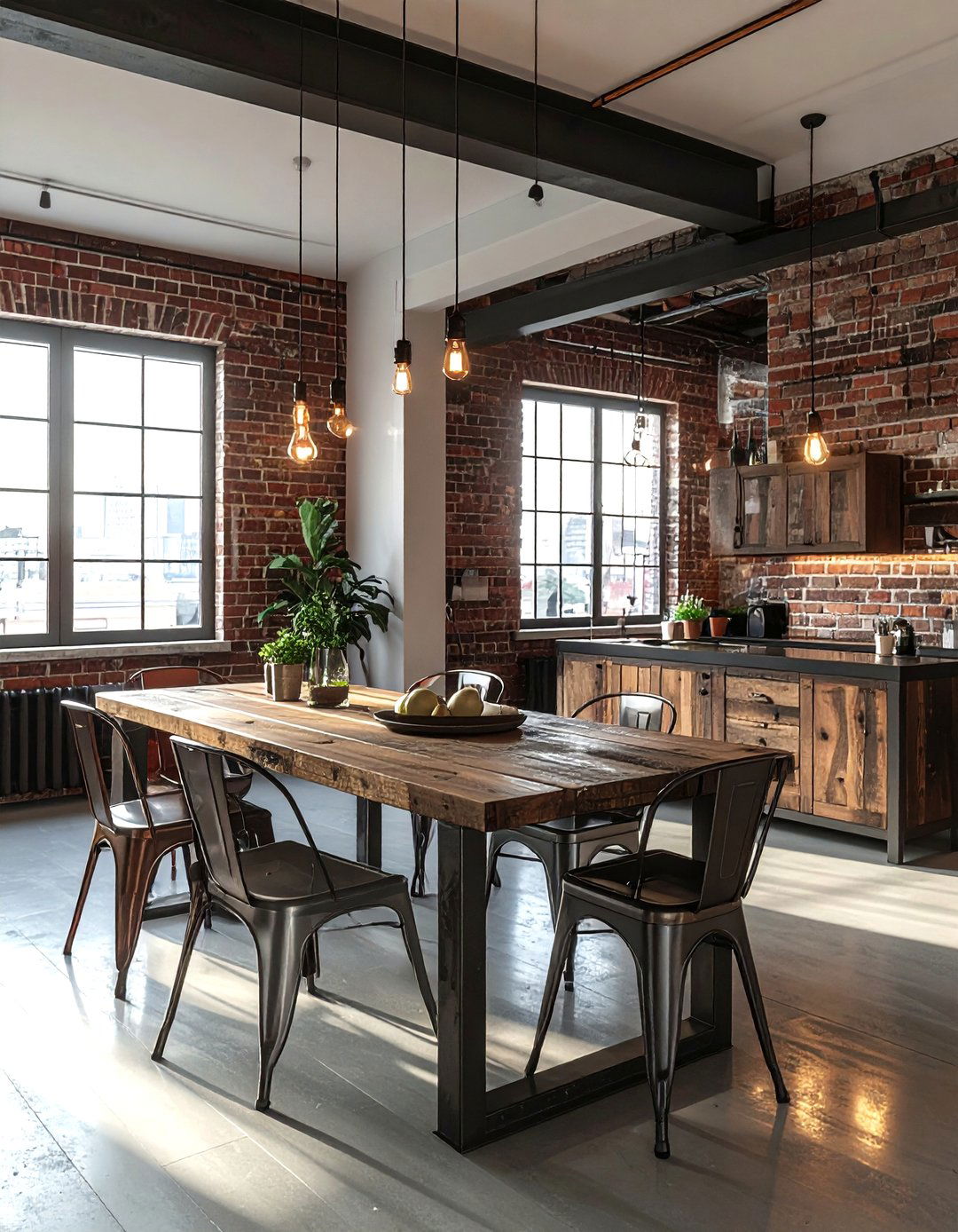 Industrial Salvage Buffet - 30 antique buffet dining room ideas